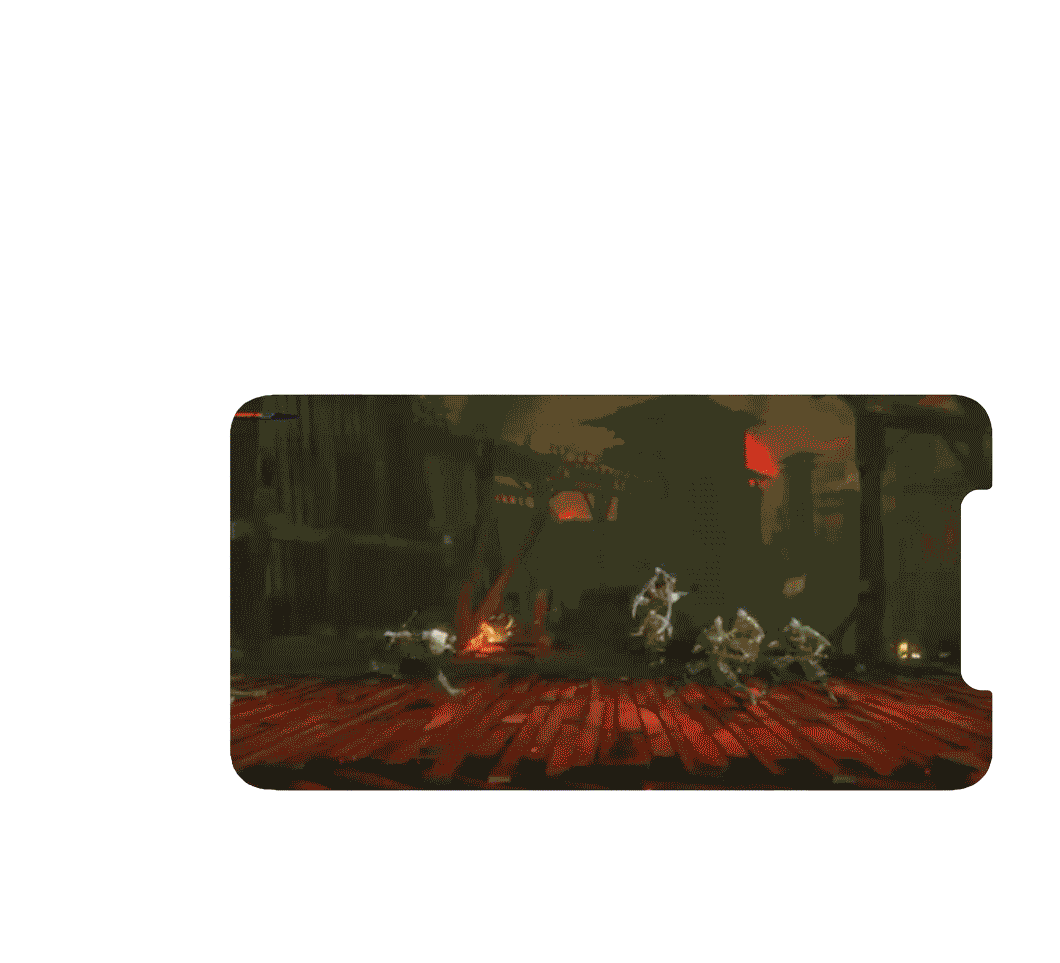 Animated gif showing characters in combat and car racing scenes from various video games in different environments